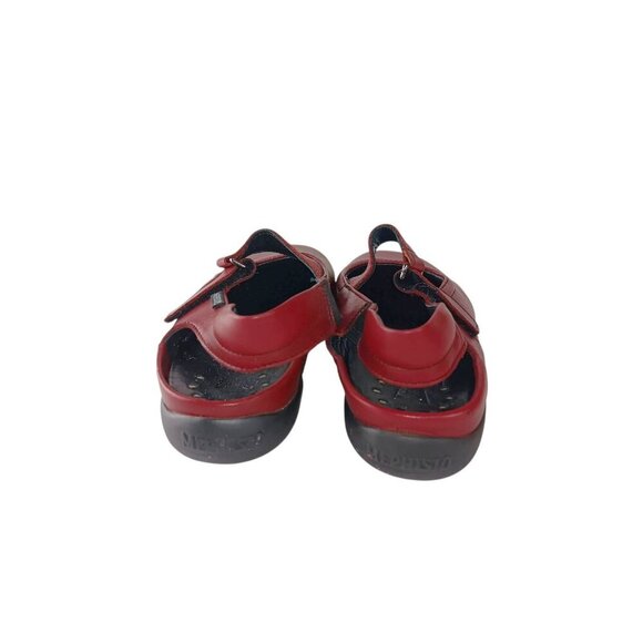 MEPHISTO Runoff Air-Jet System Leather Woman’s Red Mary Jane Comfort Shoes sz 6 - Picture 3 of 11